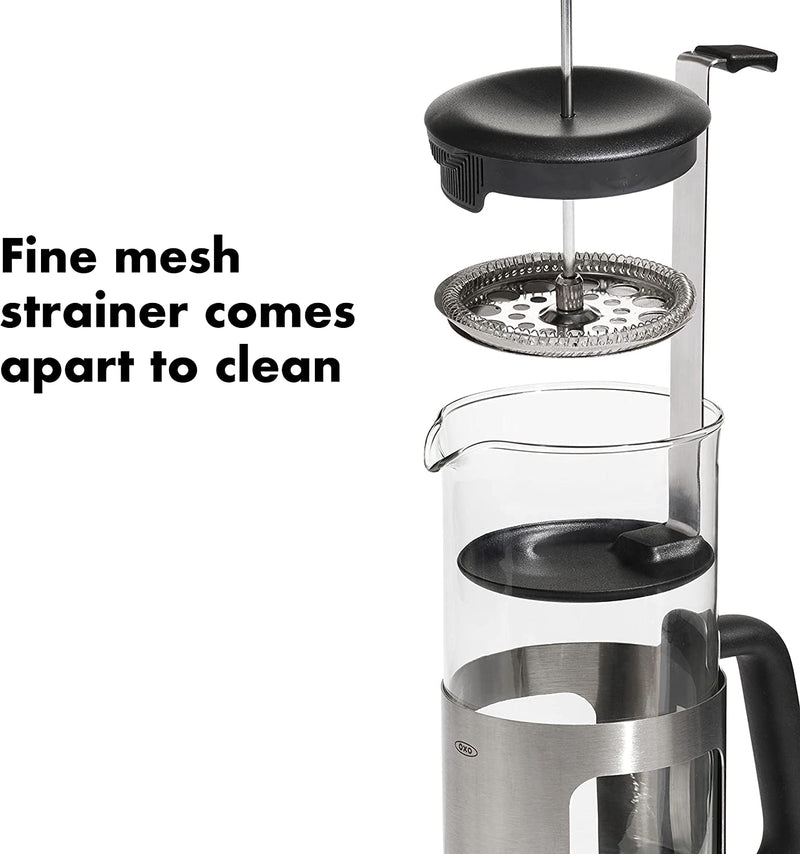 OXO Brew Stainless Steel French Press Coffee Maker – 32oz