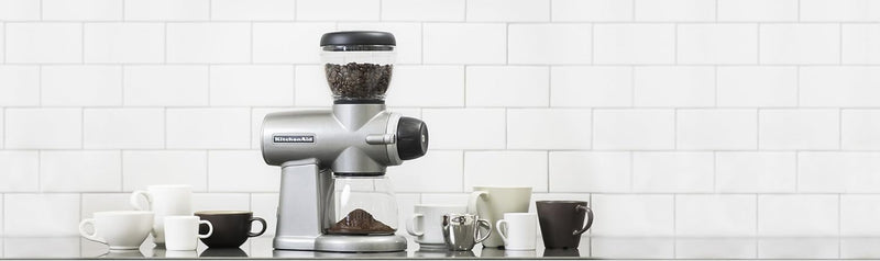 KitchenAid KCG0702CS Burr Coffee Grinder, Contour Silver