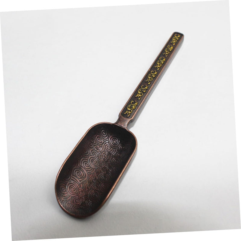 TIDTALEO copper coffee scoop tea scoops coffee bean shovel japanese spoon bath salt spoon Vintage Tea Spoon spoon espresso spoons copper tea measuring spoon coffee beans small teaspoon