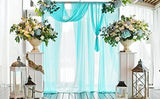 Wedding Arch Draping Fabric Blue Backdrop Curtain 1 Panel Tulle Ceiling Drapes for Weddings Bridal Ceremony Party Decor