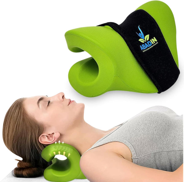 Neck Pillow - Cervical Pillow for Neck Pain Relief, Neck Cloud, Neck Hump Corrector, Cervical Traction Device, Chirp Wheel, Cervical Spine Massager, Neck and Shoulder Relaxer