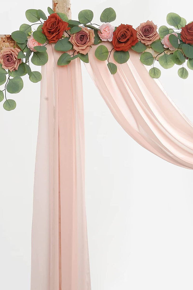 20Ft Chiffon Table Runner for Wedding Arch and Decorations