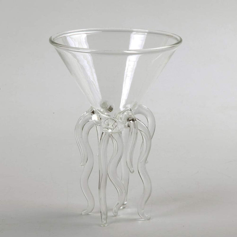 Octopus Martini Glass Creative Cocktail Drinkware Bar Goblet Tools (2 Transparent)