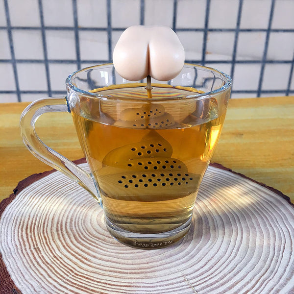 PCduoduo Funny Loose Leaf Tea Infuser Ball, Food Grade Silicone Stool Shape Hot Tea Infuser Tea Strainer Ball Filter