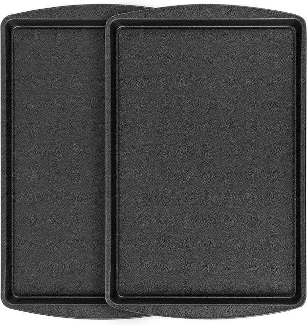 Set of 2 Teflon Cookie Pans - Nonstick Dark Gray - PB281-AZ