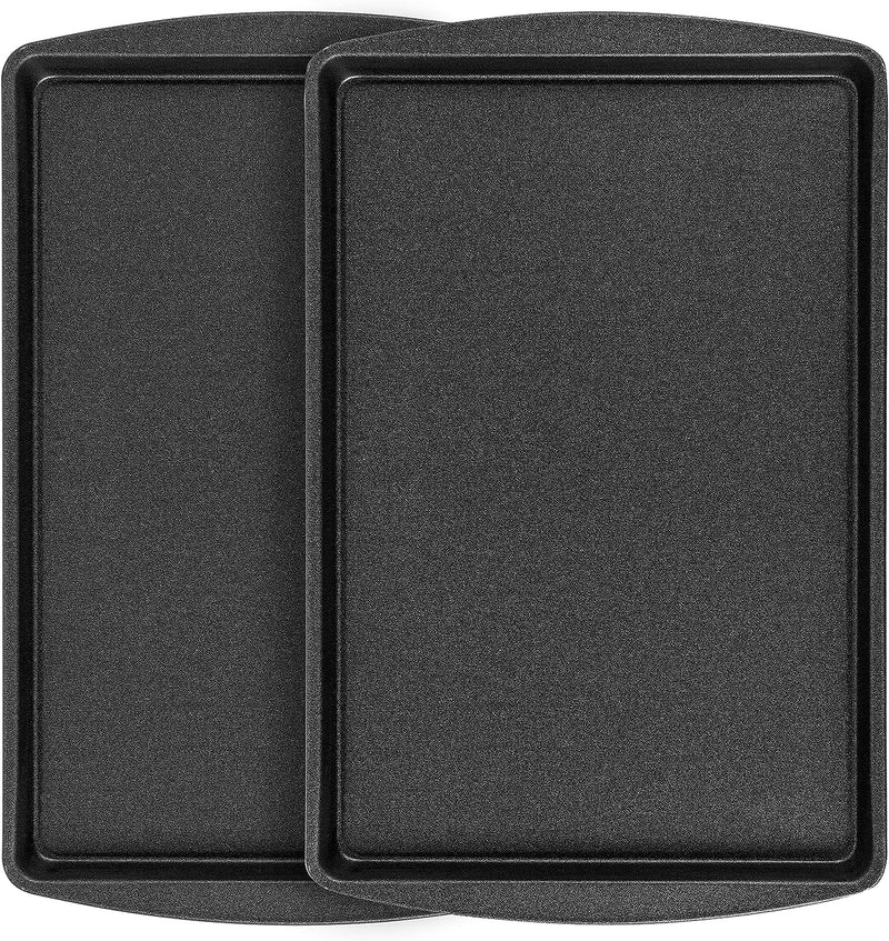 Set of 2 Teflon Cookie Pans - Nonstick Dark Gray - PB281-AZ