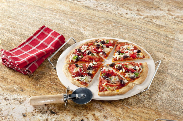 Nordic Ware Pizza Stone Set 13 inch - Tan