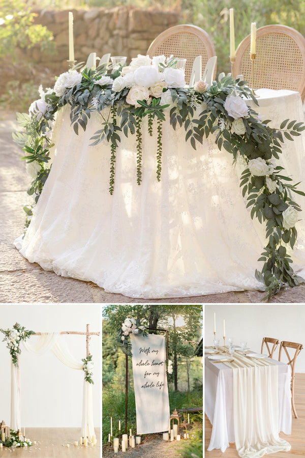 White  Sage Wedding Decor Package - Pre-Arranged