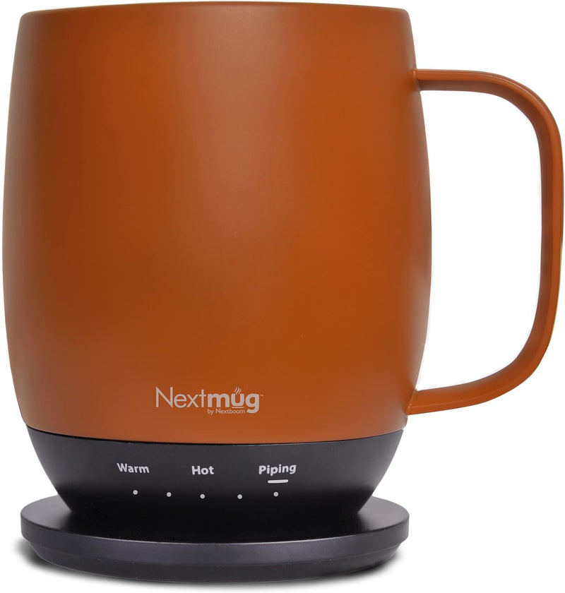 Nextmug - Temperature-Controlled, Self-Heating Coffee Mug (Black - 14 oz.)