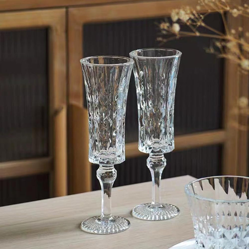 Cordial Glasses with Stem, Crystal Fancy Shot Glasses - Set of 6 | Limoncello Glasses | Sherry | Liqueur 1.5 oz / 45 ml