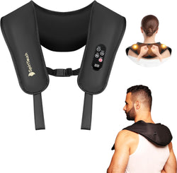 SpiriTouch Pro Percussion Massagers for Neck and Back with Heat,Deep Tissue Percussion Back Massager, Neck and Shoulder Massager for Pain Relief,Shoulder Massager for Muscle Pain Relief