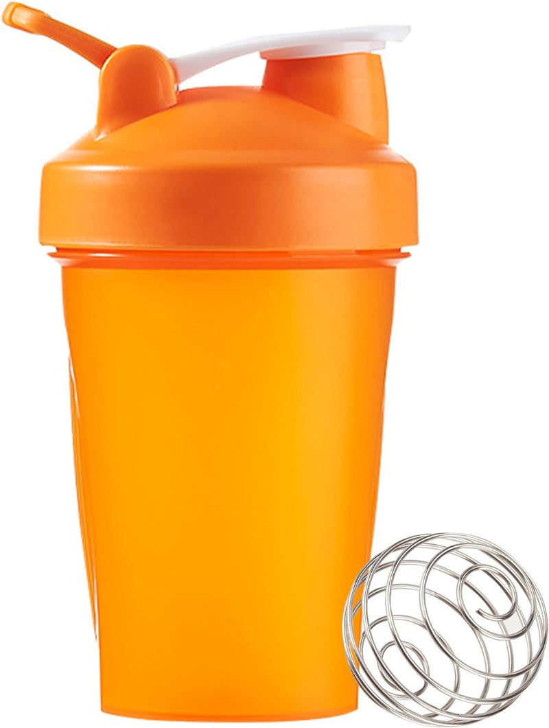 NaDale Shaker Bottle for Protein Mixes 12oz/400ml Pre Workout Shaker Bottles with A Small Stainless Blender Ball and Classic Loop Hook BPA Free, Purple