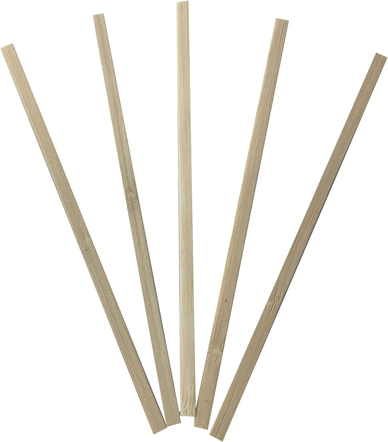 KingSeal Individually Paper Wrapped Bamboo Coffee Stir Sticks, 5.5 inches, Square End, 100% Renewable and Biodegradable - 1 Box of 500 Each