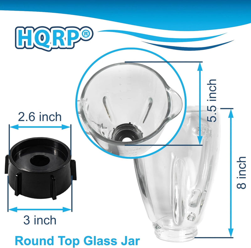 Glass Jar Set for Oster Blender with 125L Capacity