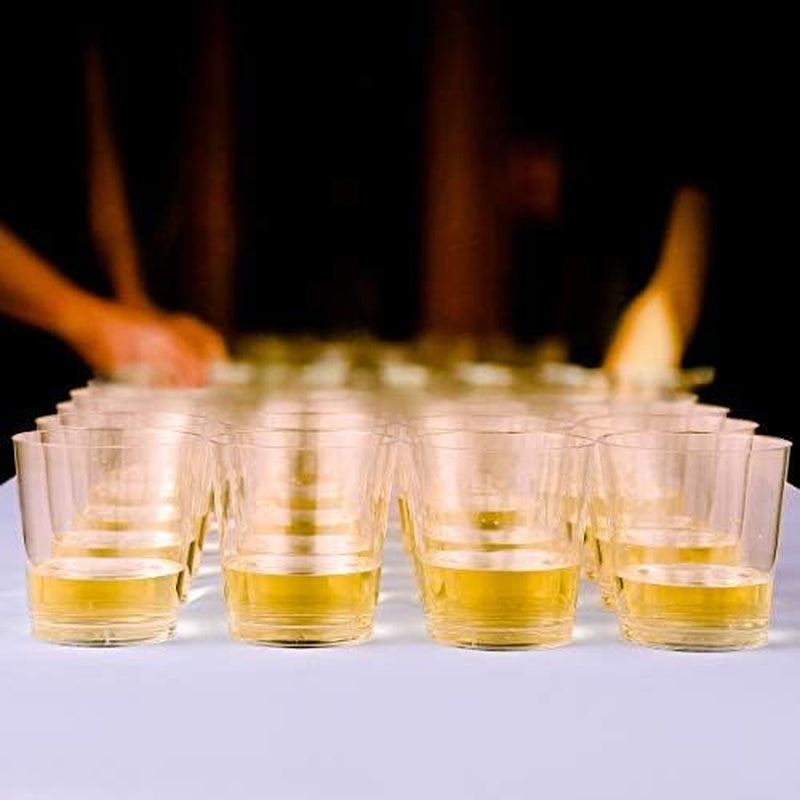 JOLLY CHEF 1000 Pack Plastic Shot Glasses-1 oz Disposable Cups-1 Ounce Tasting Cups-Party Cups Ideal for Whiskey, Wine Tasting, and Food Samples,Perfect for Halloween, Christmas,Thanksgiving Day Party