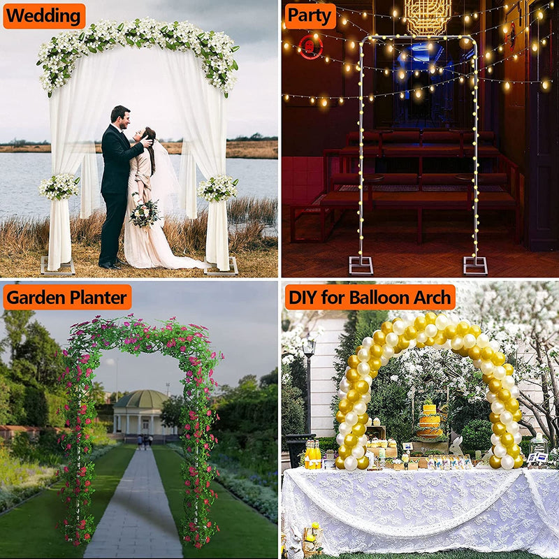 Metal Wedding Arch Stand - 66x33 ft - Easy Assembly - Perfect for Weddings Parties Events