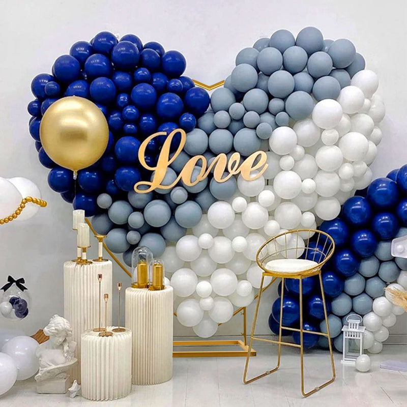 Golden Heart Balloon Arch Frame - 67 Ft Backdrop Stand for Wedding or Party Decor