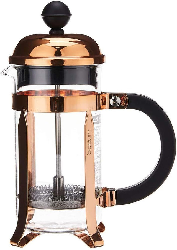 BODUM Chambord 3 Cup French Press Coffee Maker, Copper, 0.35 l, 12 oz