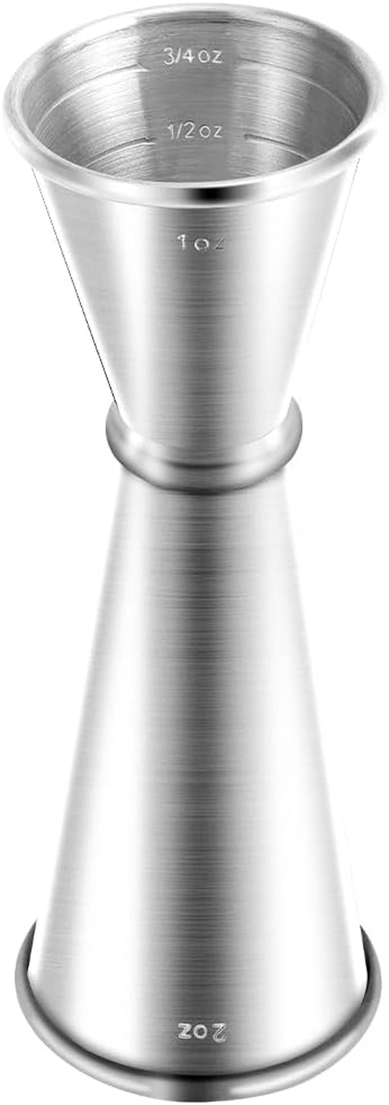 Briout Jigger for Bartending, Double Cocktail Jigger Japanese Premium 304 Stainless Steel Jigger 2 OZ 1 OZ with Measurements Inside