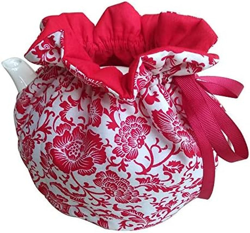 Cotton Tea Cozy for Teapots Printed Tea Cosy Tea Cover Keep Warm Tea Pot Dust Cover Insulated Kettle Cover for Home Kitchen Decorative Accessories (C15)