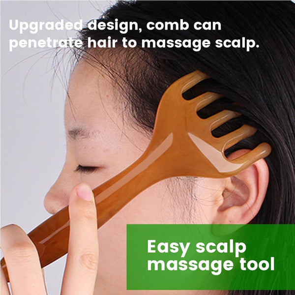 Lyslykke 2PCS Head Scalp Massager for Scalp Hair Massage Comb Resin Manual Massage Tool for Scalp Neck Lymph Relax