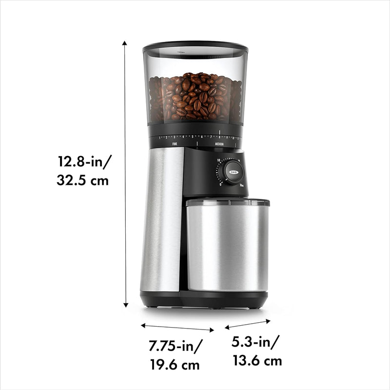 OXO Brew Conical Burr Coffee Grinder , Silver