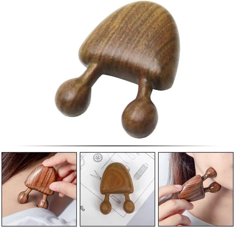 Gopkuniw Wood Facial Massager - Wooden Body Acupoint Massager - Nose Eye Neck Wood Scraper - Smooth Surface Without BurrsFace Skin Care Tools GuaSha Wood Stick