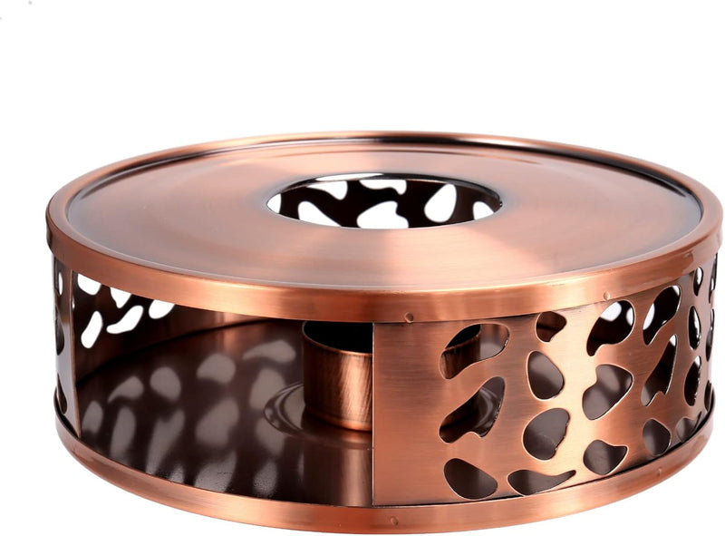 Jteyult Durable Stainless Steel Tea Warmer, Heating Base, Teapot, Warm Tea Stove, Candle Teapot, Tea Set