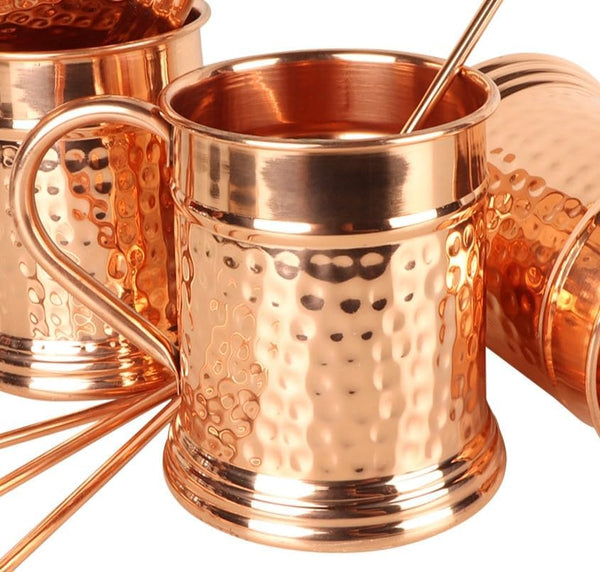 JYPR Large 22 Oz Moscow Mule Copper Mug | Handcrafted 100% Pure Copper Cup | Keeps Drinks Super Cold | Tankard Beer Stein | Best Gift for Copper Mule Enthusiasts