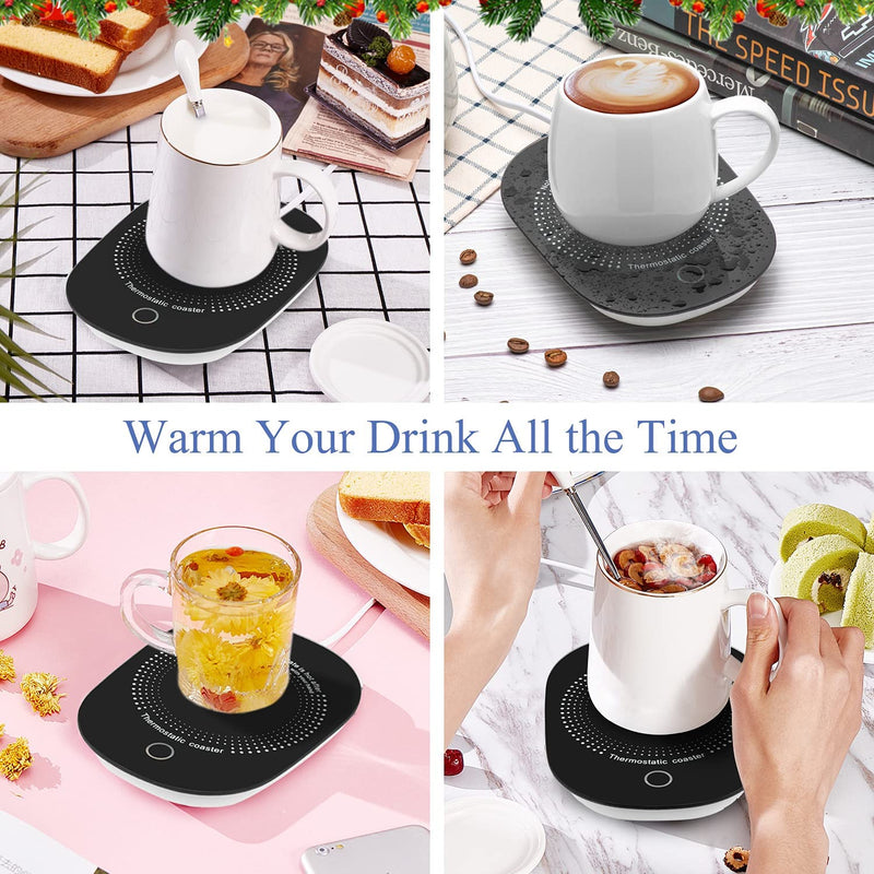 Coffee Mug Warmer for Desk with Auto Shut Off, Coffee Cup Warmer for Desk Office Home-Xmas Coffee Gifts