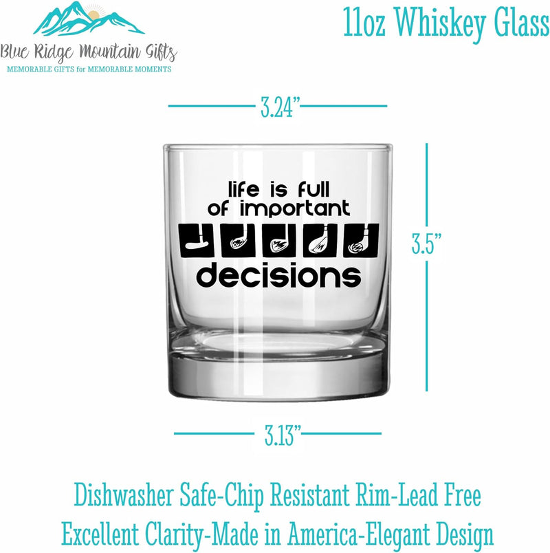 Blue Ridge Mountain Gifts Golf Whiskey Glass - Golf Whiskey Glasses - Cocktail Gift - Great Glasses For Old Fashioneds - Whiskey Glasses - Unique Golf Gifts For Men…