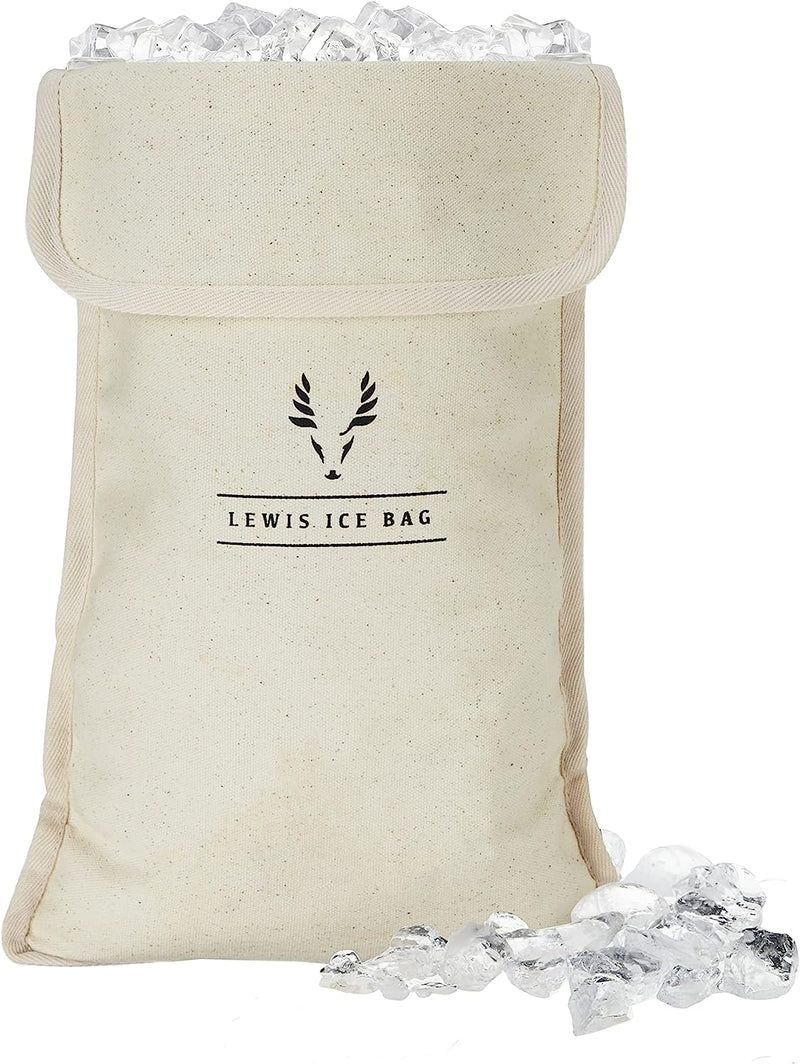 Viski Professional Lewis Bag and Mallet Bartender Kit & Bar Tools Kitchen Accessory 12", Ice Bag & Mallet