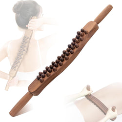 Goodtar Mushroom Massager Wood Therapy Mushroom Wood Tool Colombian Wood Therapy Mushroom Wood Therapy (34 Beads)