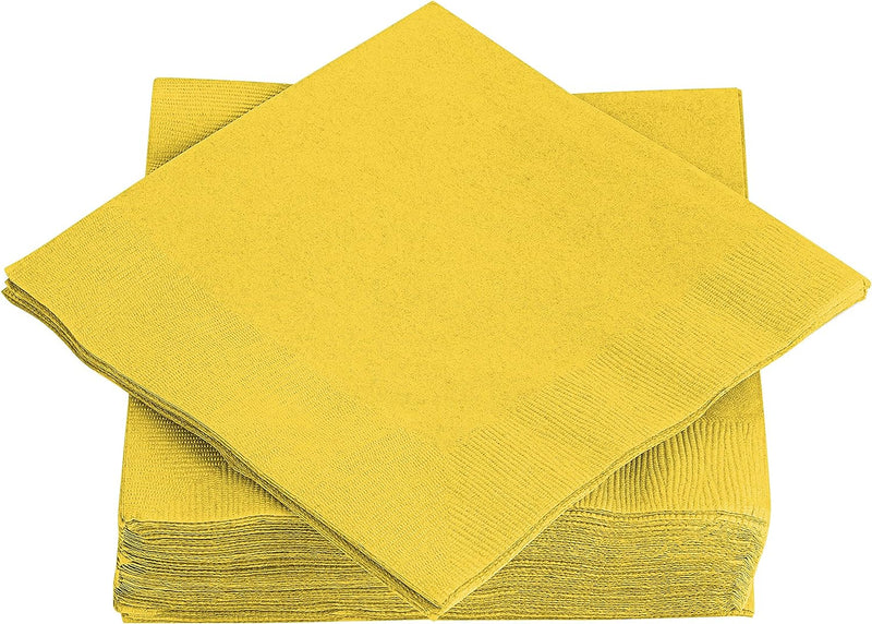 Amcrate Big Party Pack 40 Count Red Dinner Napkins Tableware- Ideal for Wedding, Party, Birthday, Dinner, Lunch, Cocktails. (7” x 7”)