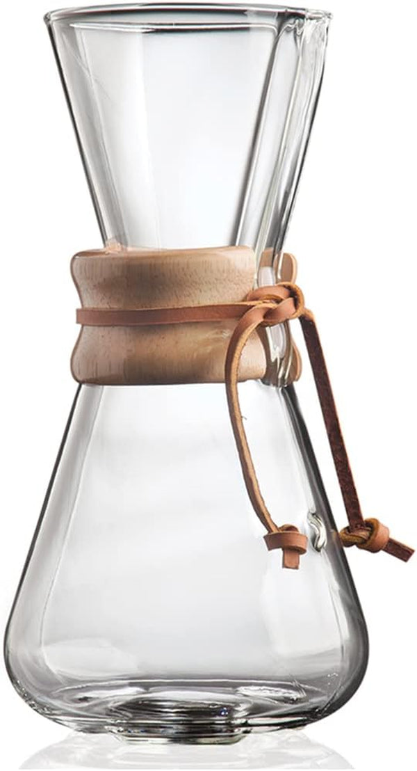 Chemex Pour-Over Glass Coffeemaker - Classic Series - 3-Cup - Exclusive Packaging