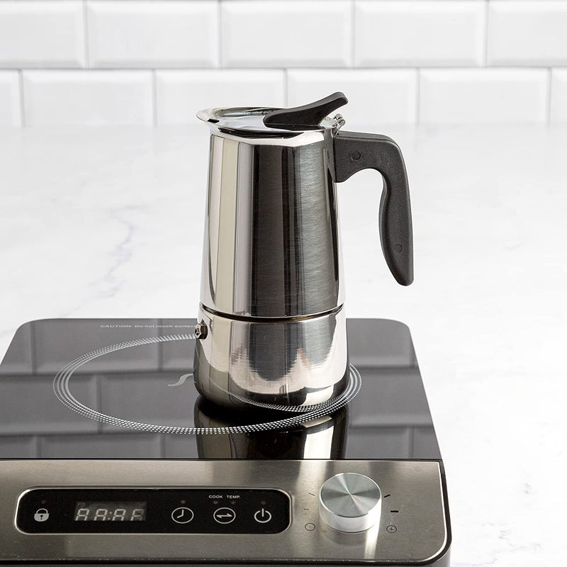 Primula Premium Stainless Steel Stovetop Espresso and Coffee Maker, 6-Cup