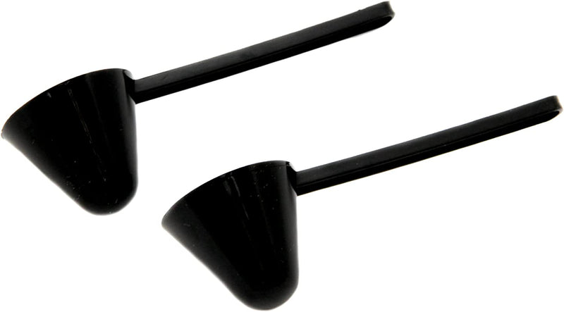 Chef Craft Classic Plastic Coffee Scoop, 1 Ounce 2 Piece Set, Black