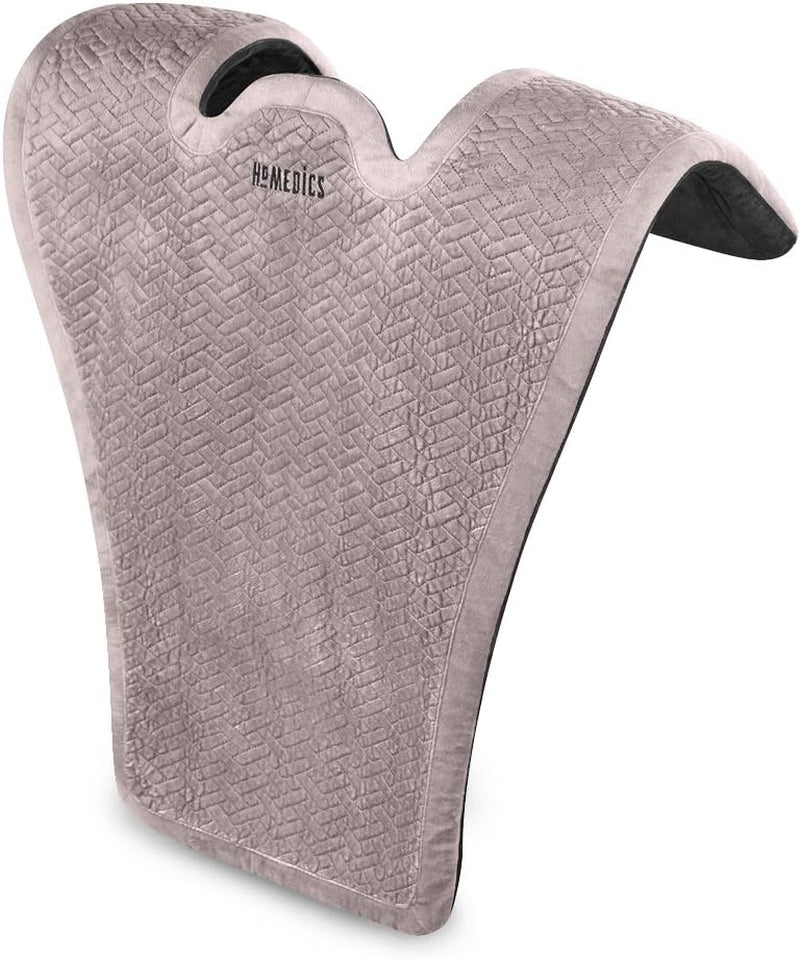 Homedics Comfort Pro Elite Heated Vibrating Massage Wrap Adjustable Intensity, Soft Fabric, Tension Relief Heat Therapy Heated Shoulder Massage, Relieves Neck, Upper Back & Shoulders (Long)