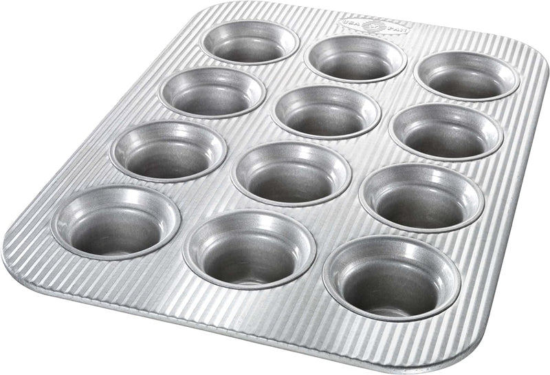 USA Pan Bakeware Muffin Pan, 12-Well, Aluminized Steel