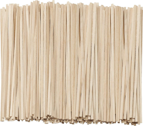 Pantry Value [1000 Count] 5 Inch Wooden Coffee Stirrers - Wood Stir Sticks