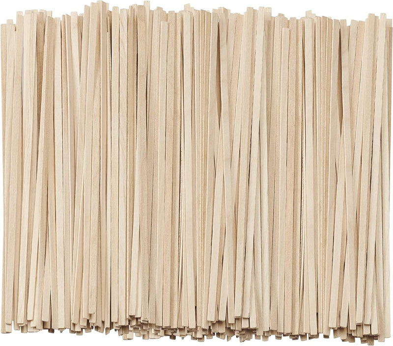 Pantry Value [1000 Count] 5 Inch Wooden Coffee Stirrers - Wood Stir Sticks