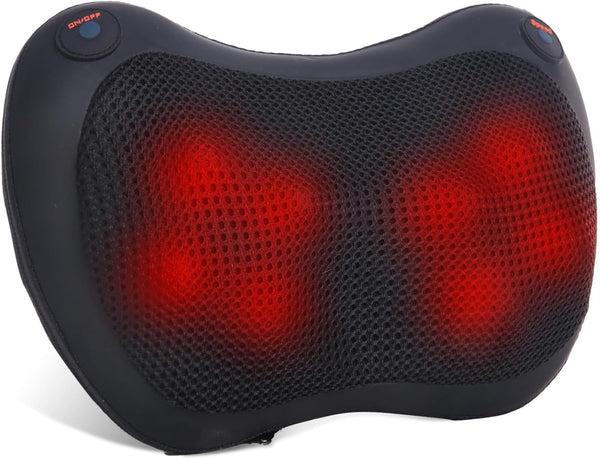 AERLANG Back and Neck Massager with Heat,Shiatsu Neck Back Massager Pillow,3D Deep Massager for Whole Body Muscle Pain Relief, Relaxation Gifts for Men, Women, Home Office Car Use (NOT Cordless)