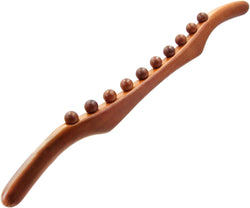 Wood Therapy Massage Tools, 21 inch Lymphatic Drainage Massager, Handheld Massage Stick & Wood Therapy Tools for Neck and Back Pain Stomach Body Shaping Anticellulite Leg