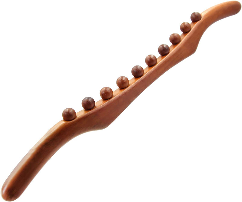 Wood Therapy Massage Tools, 21 inch Lymphatic Drainage Massager, Handheld Massage Stick & Wood Therapy Tools for Neck and Back Pain Stomach Body Shaping Anticellulite Leg