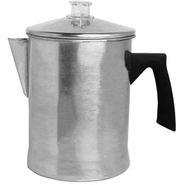 Mirro 9 cup Aluminum Coffee Percolator for indoor and outdoor, Camping Use, Silver (MIR-50021)