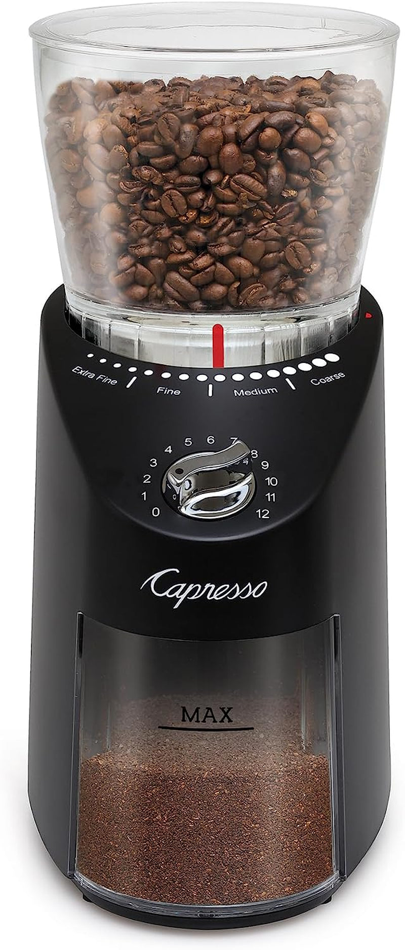 Capresso Infinity Plus Black Conical Burr Grinder