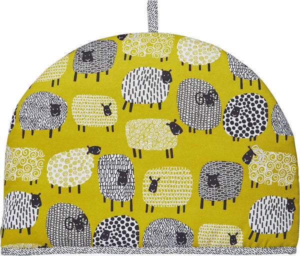 Ulster Weavers Tea Cosy - Vibrant Kitchen Accessory, 100% Cotton, Warming & Insulating, Machine Washable - Perfect for a Traditional English High Tea Experience, Dotty Sheep, Yellow