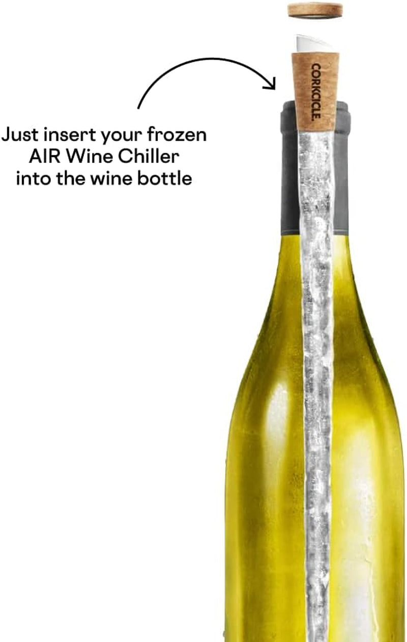 Corkcicle Air 4-in-1 Iceless Wine Chiller with Aerator, Pourer and Stopper; Makes a Great Wine Accessories Gift