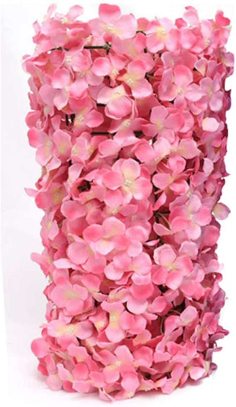 20PCS Artificial Flower Wall Screen Panel - 24x16 in - Pink Floral Backdrop for Wedding and Party Decor