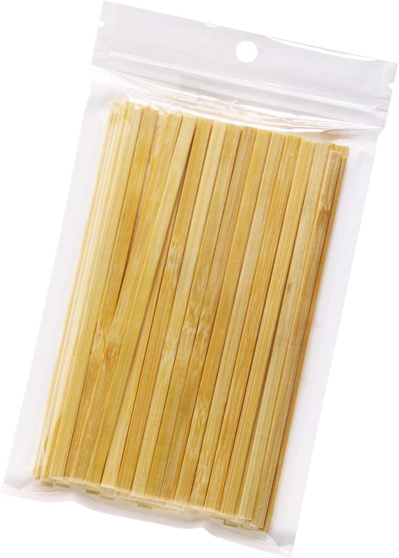 Mini Skater 5.4 Inch Bamboo Coffee Stirrers Eco Friendly Biodegradable Stir Sticks for Tea Hot Cold Beverages (100)
